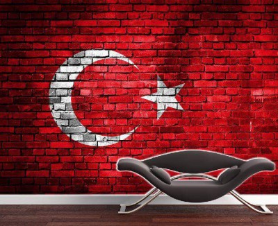 Gaziantep 3d duvar kağıdı  türk bayrağı